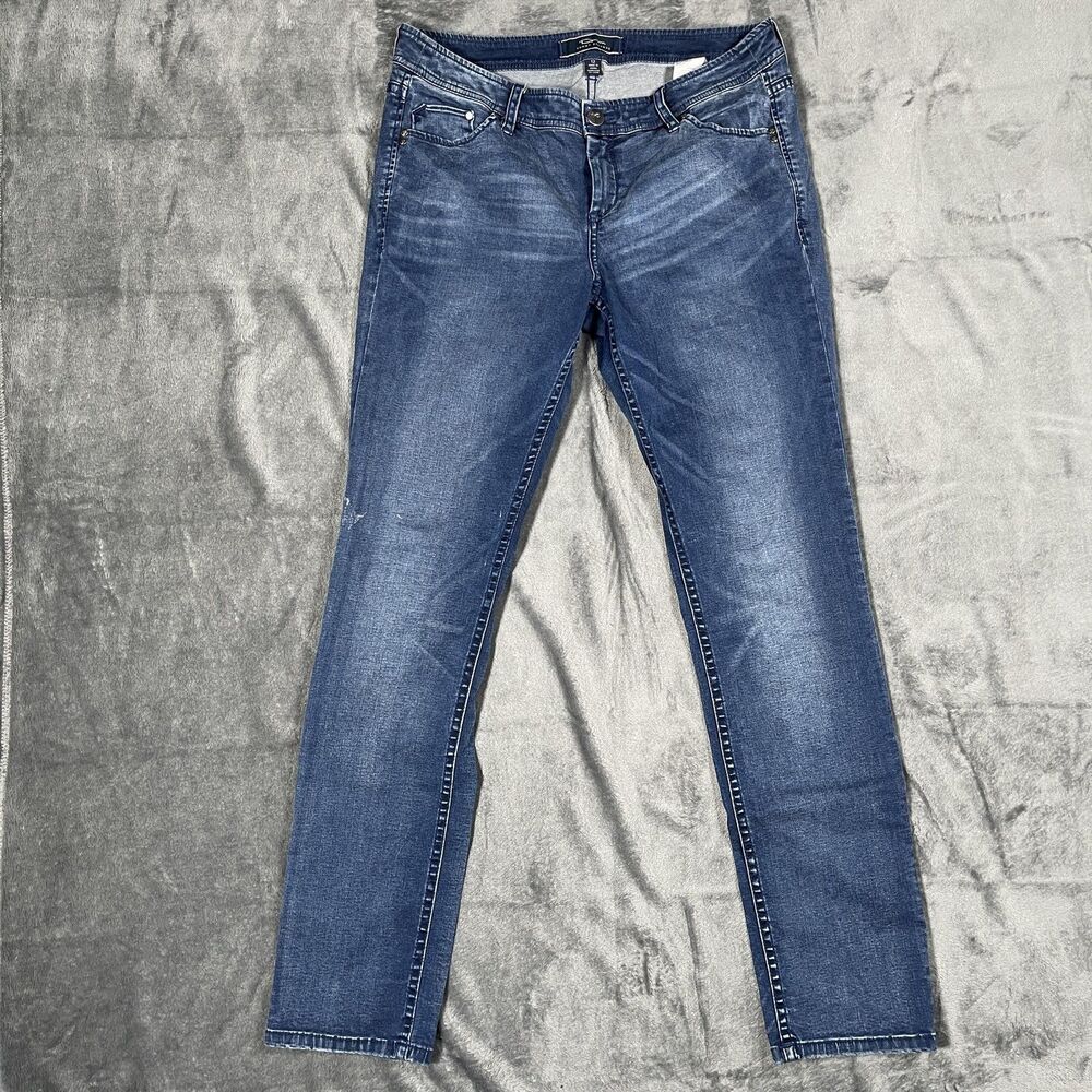Tommy Bahama Jeans Womens 12 Blue Medium Wash Slim Denim 32x30.5